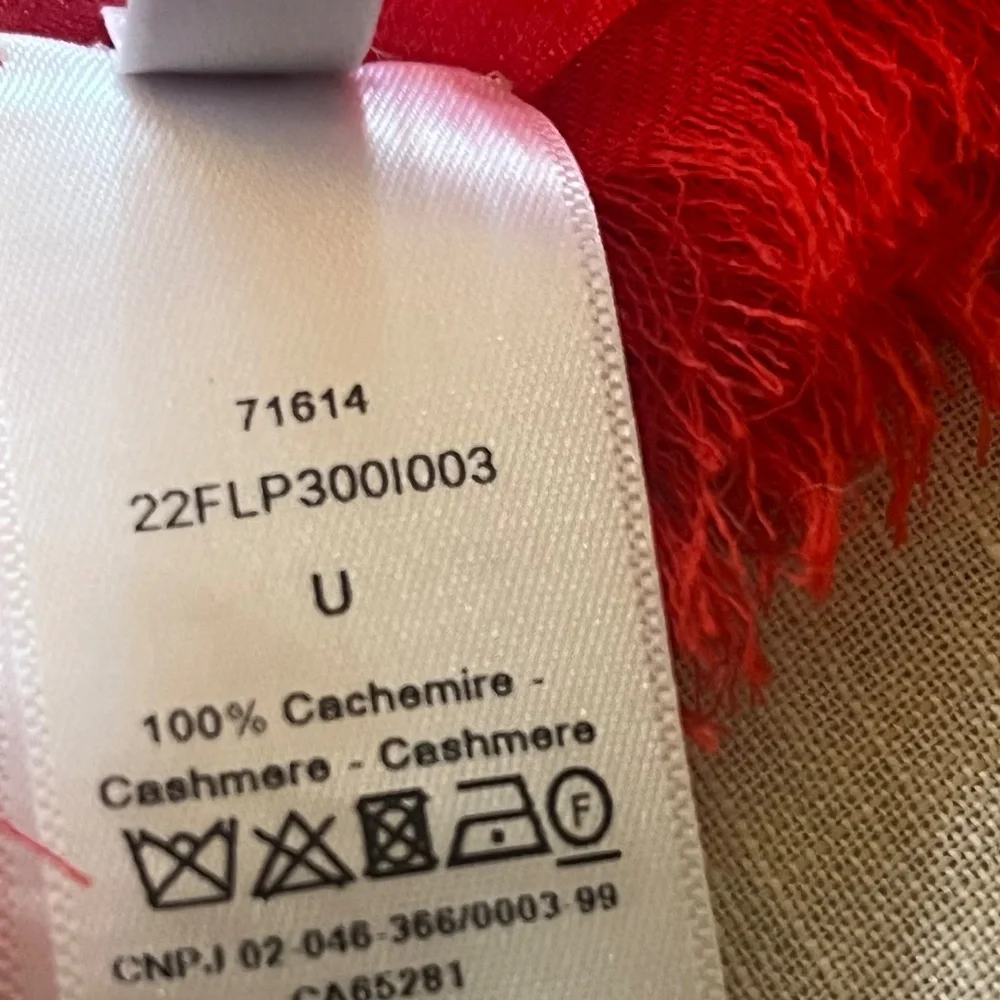 Christian Dior 100% Cashmere Scarf